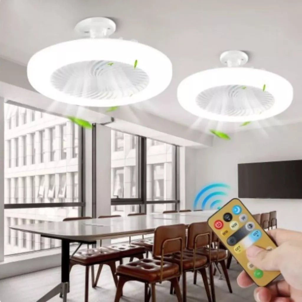 Ventilador de teto inteligente com iluminação LED